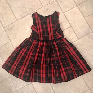 Cherokee Black and Red Plaid Holiday Dress (kids Small)